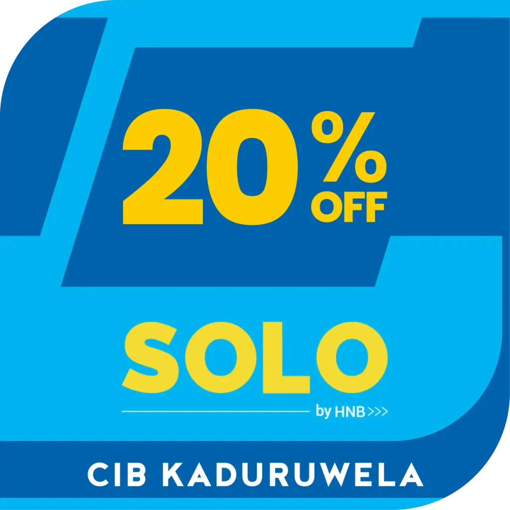 HNB Solo 20% Offer - Kaduruwela